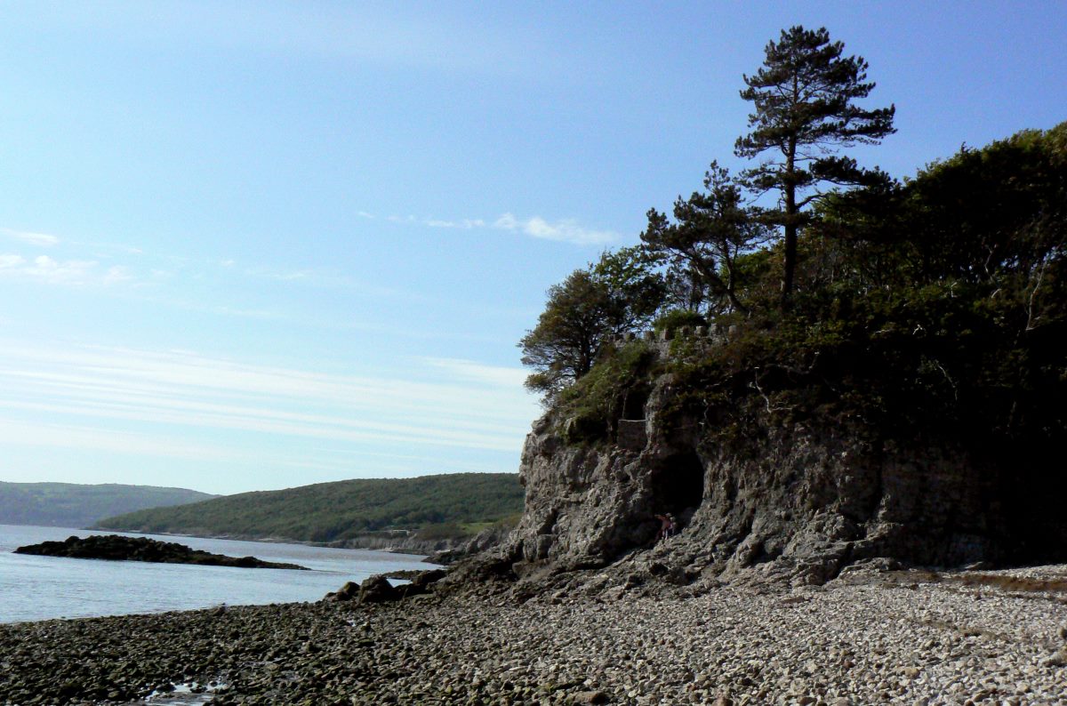 Limestone Cliffs with caves